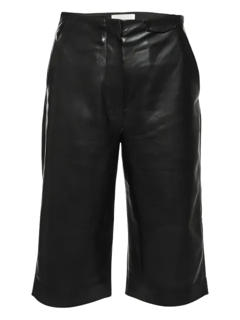 Nanushka Pre-owned faux-leather cropped trousers