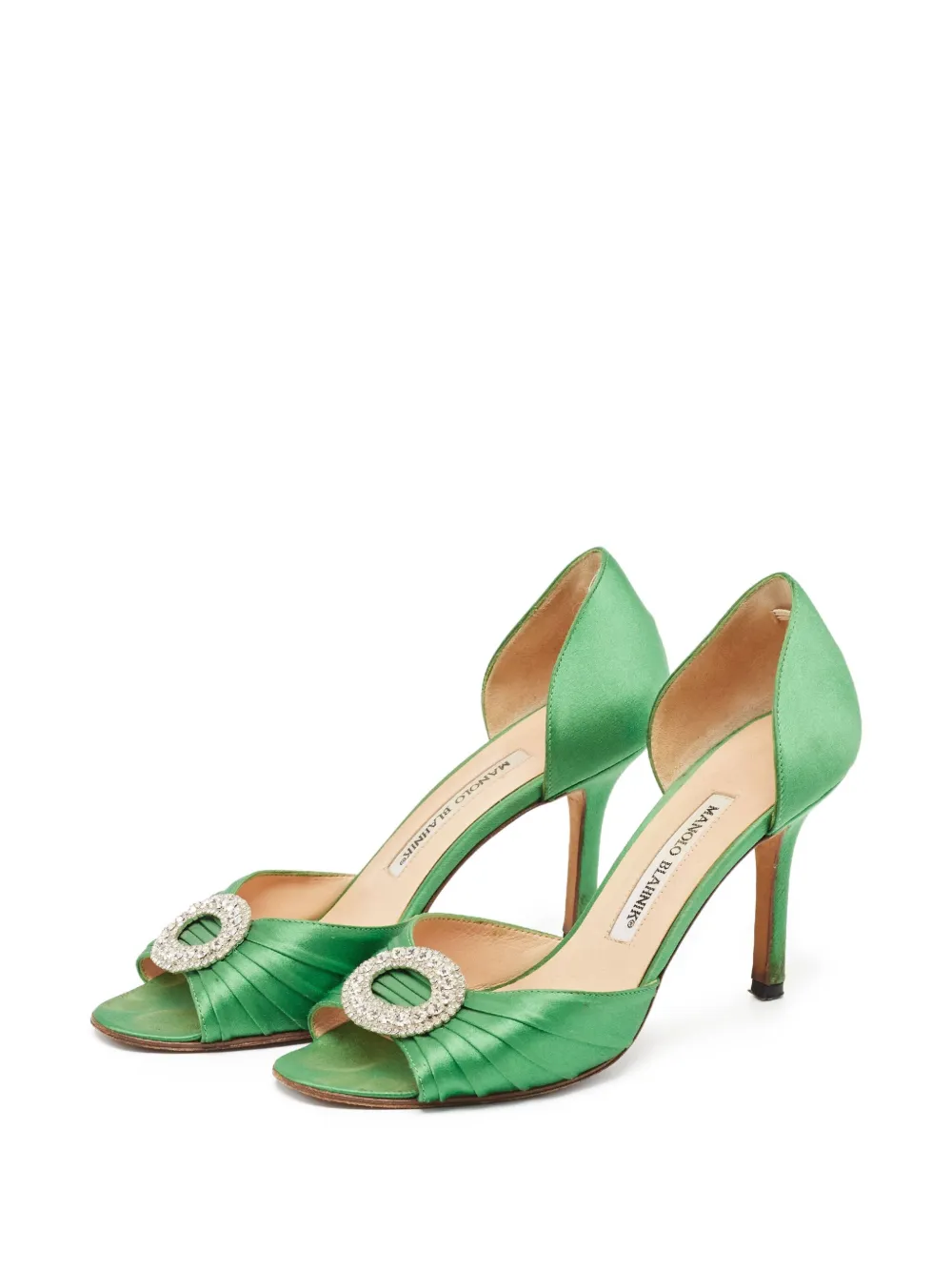 Manolo Blahnik pre-owned Sedaraby Pumps Green FARFETCH JO
