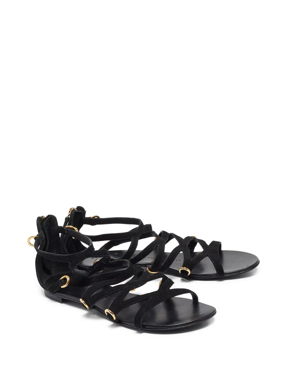 Giuseppe Zanotti Vintage Pre-owned suède sandalen - Zwart