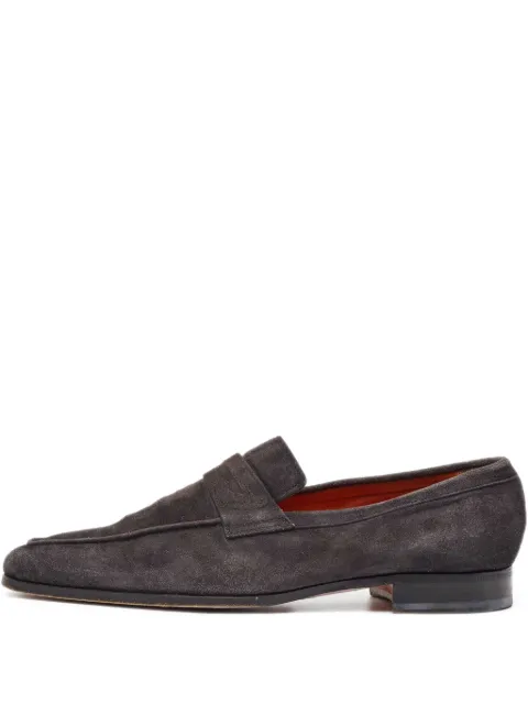 Santoni mocasines de gamuza