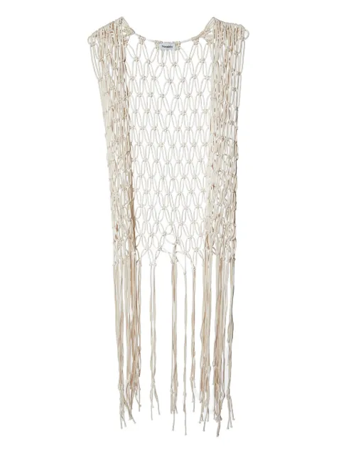 Nanushka chaleco de macramé
