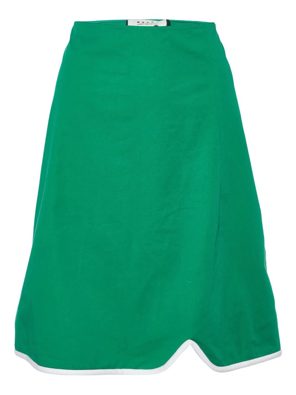 Marni Pre-Owned falda midi de algodón | verde | Image 1