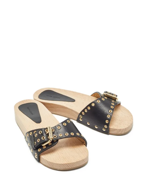 靴 Isabel Marant 00s Vintage Leather Sandal Isabel Marant Vintage Jaso eyelet-detailing Sandals | Black