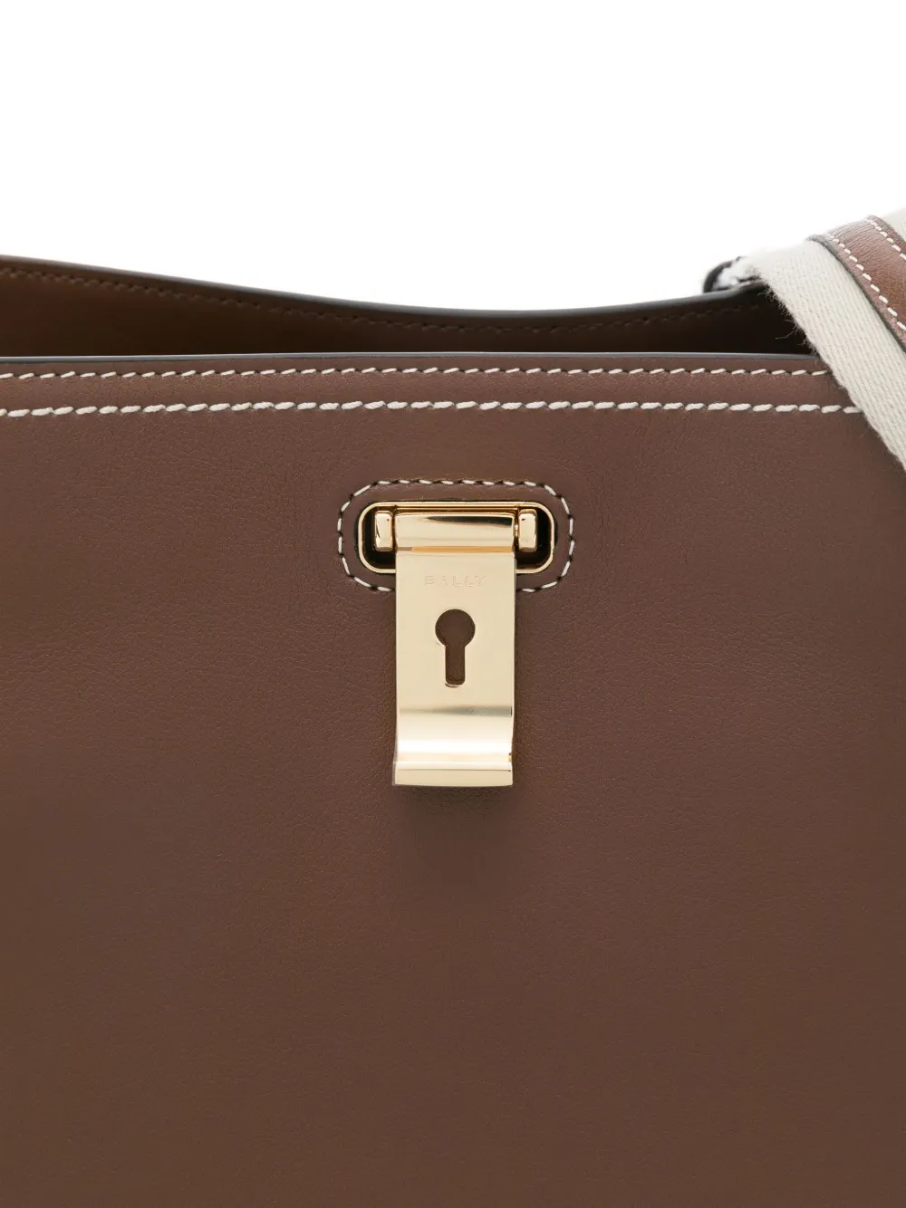 Bally Easy Key-lock Shoulder Bag In Brown