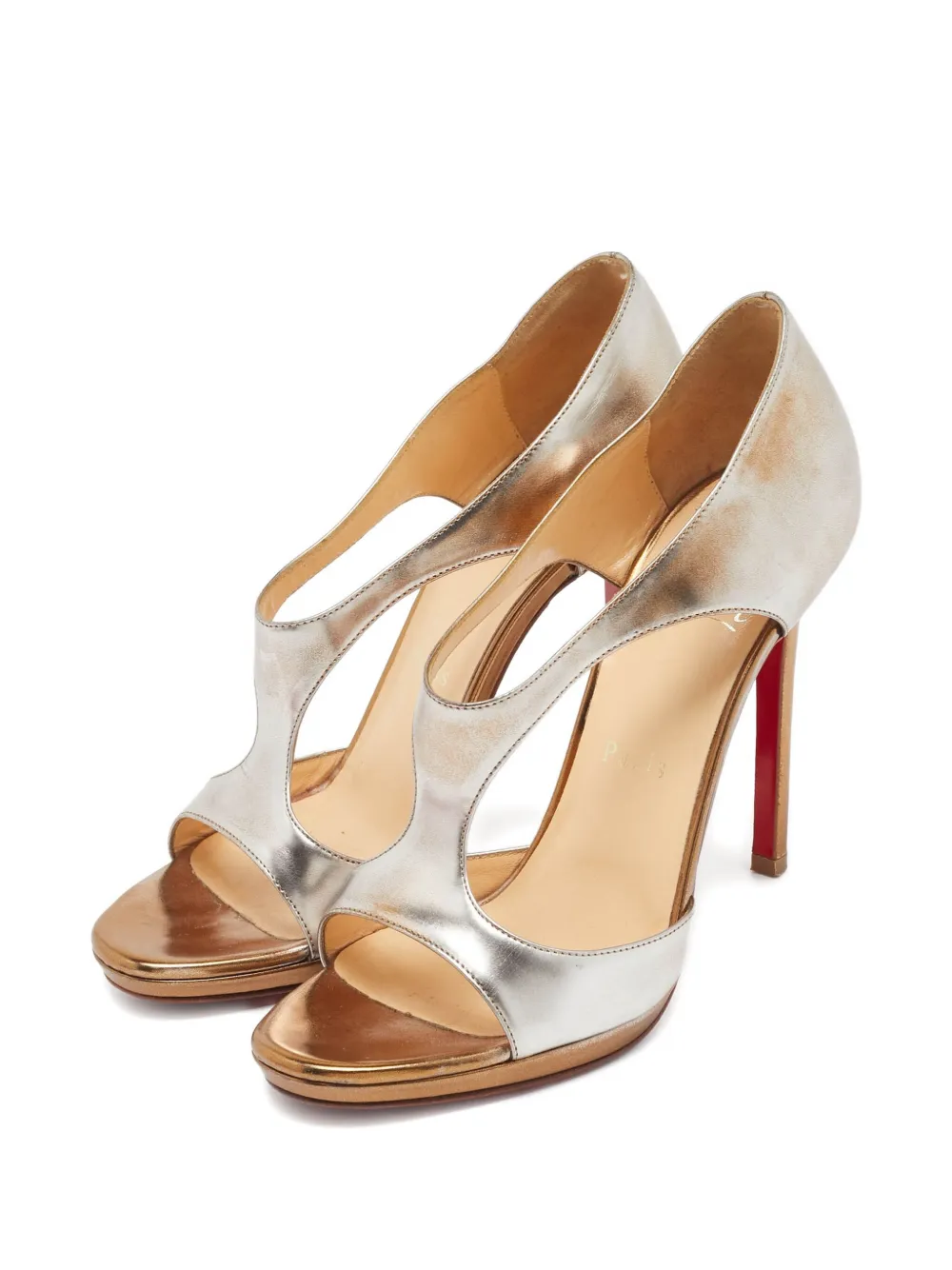 Christian Louboutin Pre-Owned 110mm T-strap leather sandals | Image 2