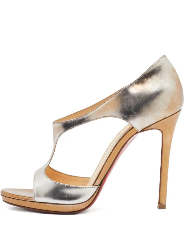 Christian Louboutin Pre-Owned 110mm T-strap Leather Sandals