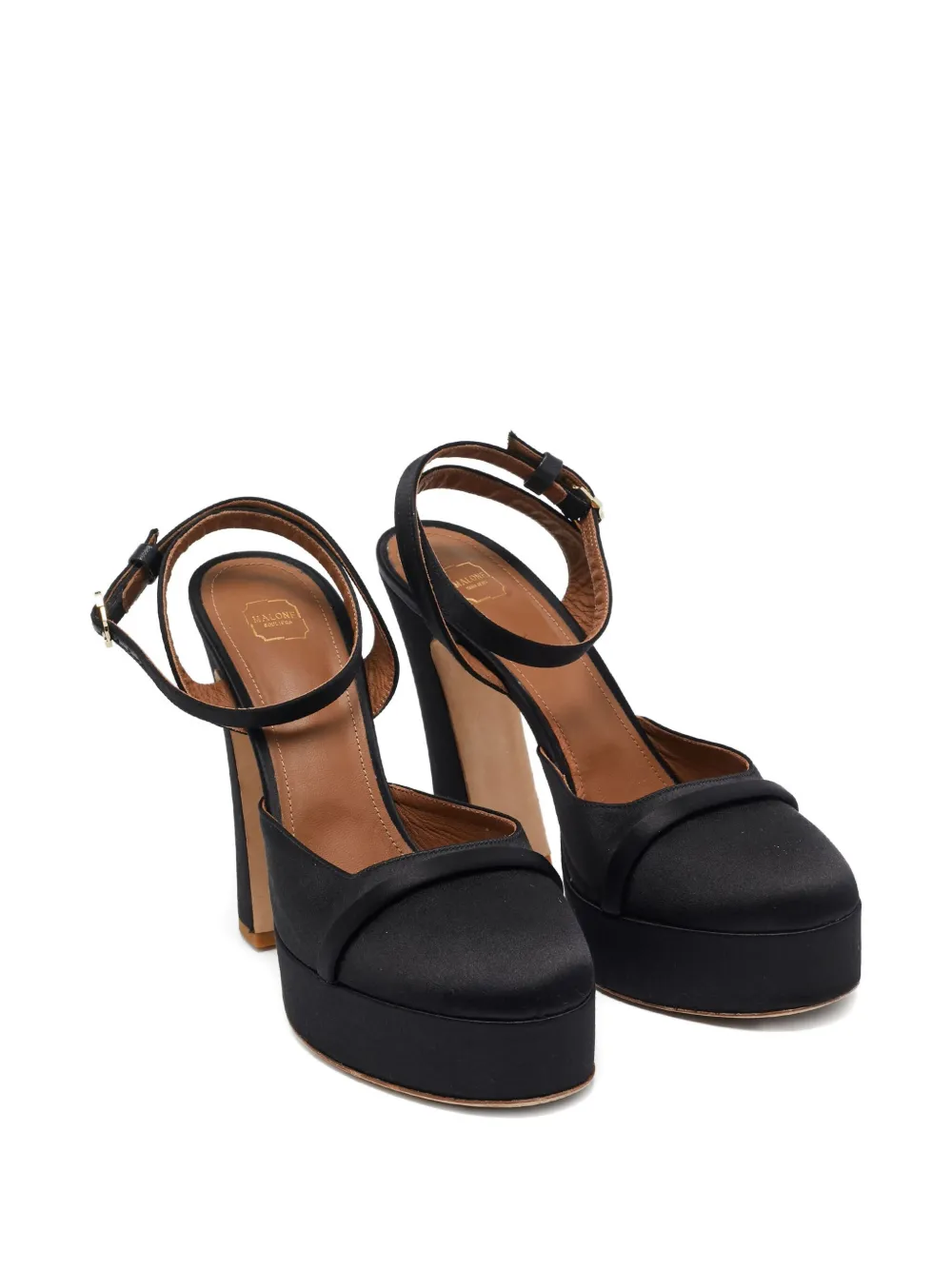 Malone Souliers 130 mm leren pumps met hak - Zwart
