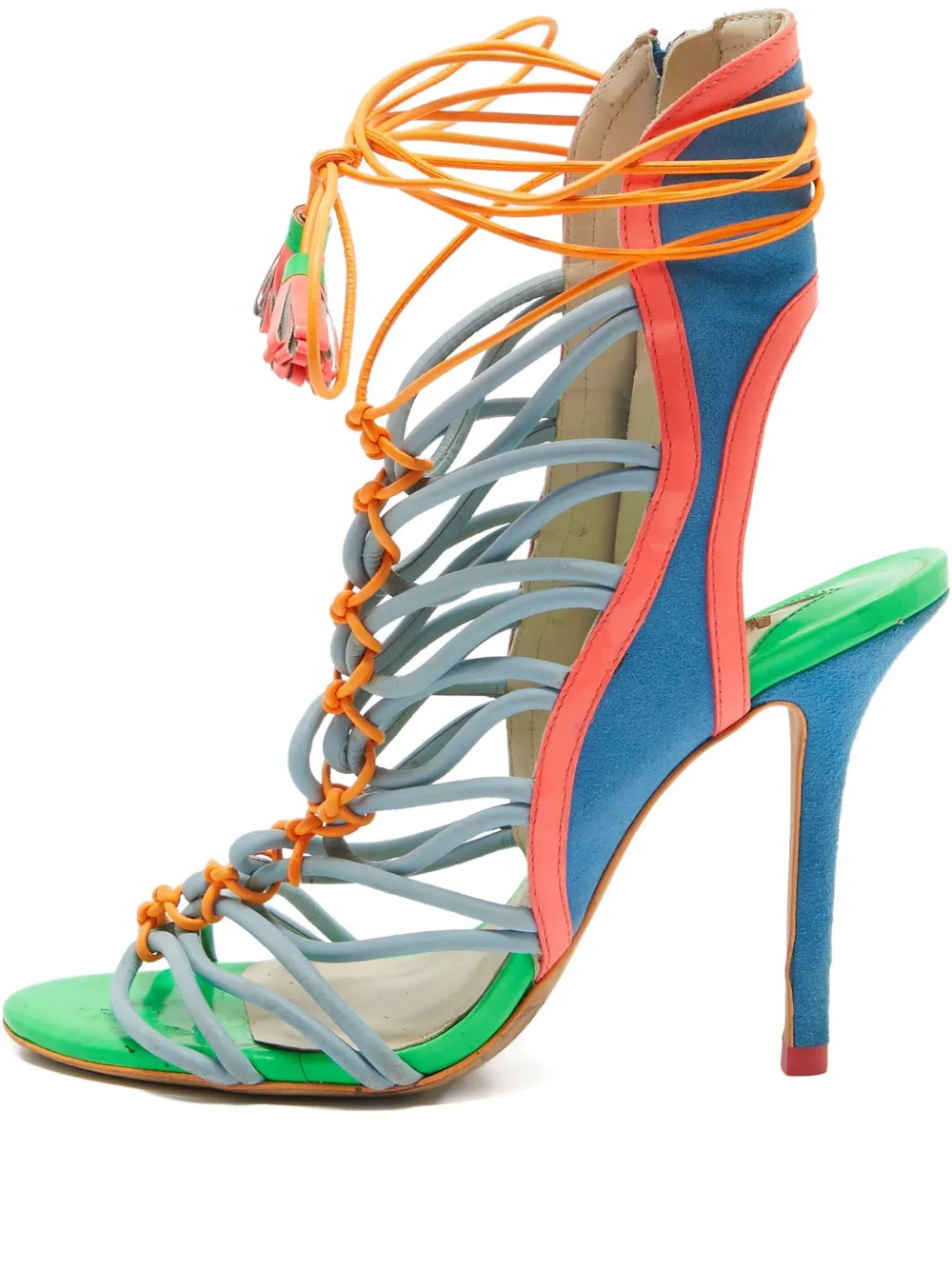 Sophia Webster sandalias con diseño color block | verde | Image 1