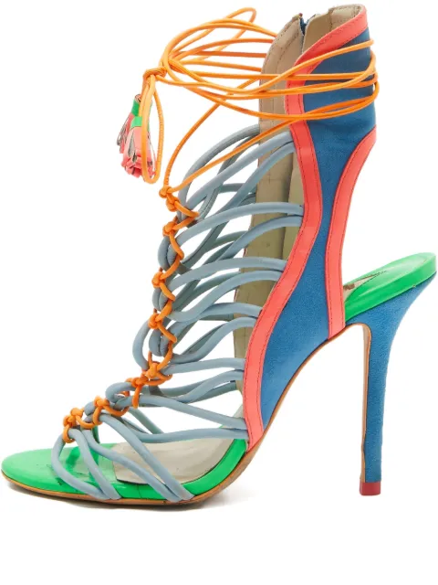 Sophia Webster pre-owned colour-blocked sandals