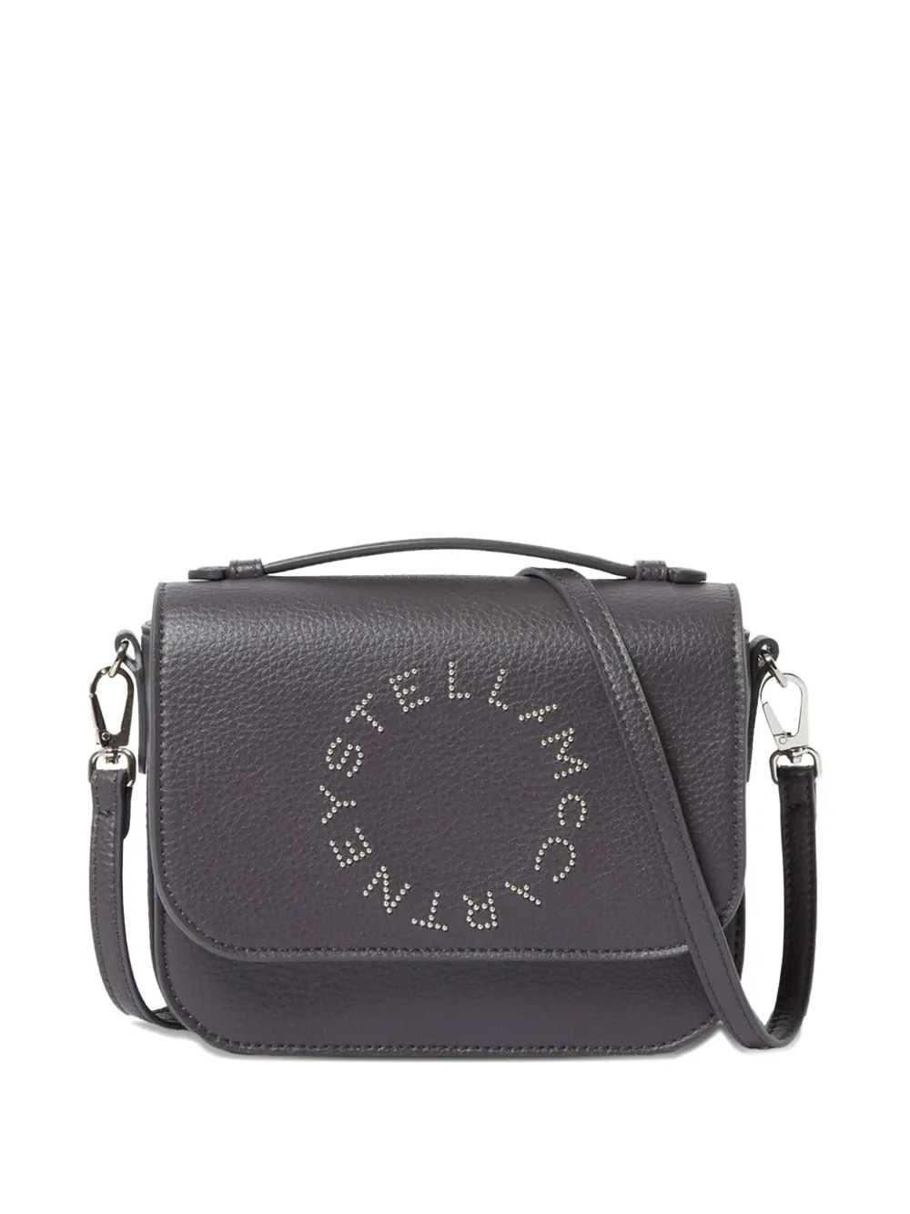 Stella McCartney logo-plaque crossbody bag Grijs