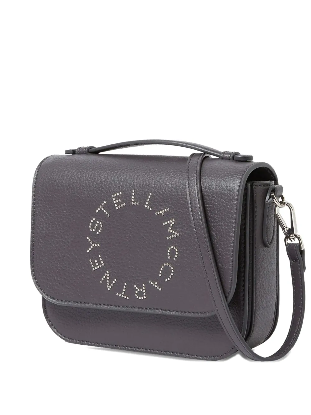 Stella McCartney logo-plaque crossbody bag Grijs