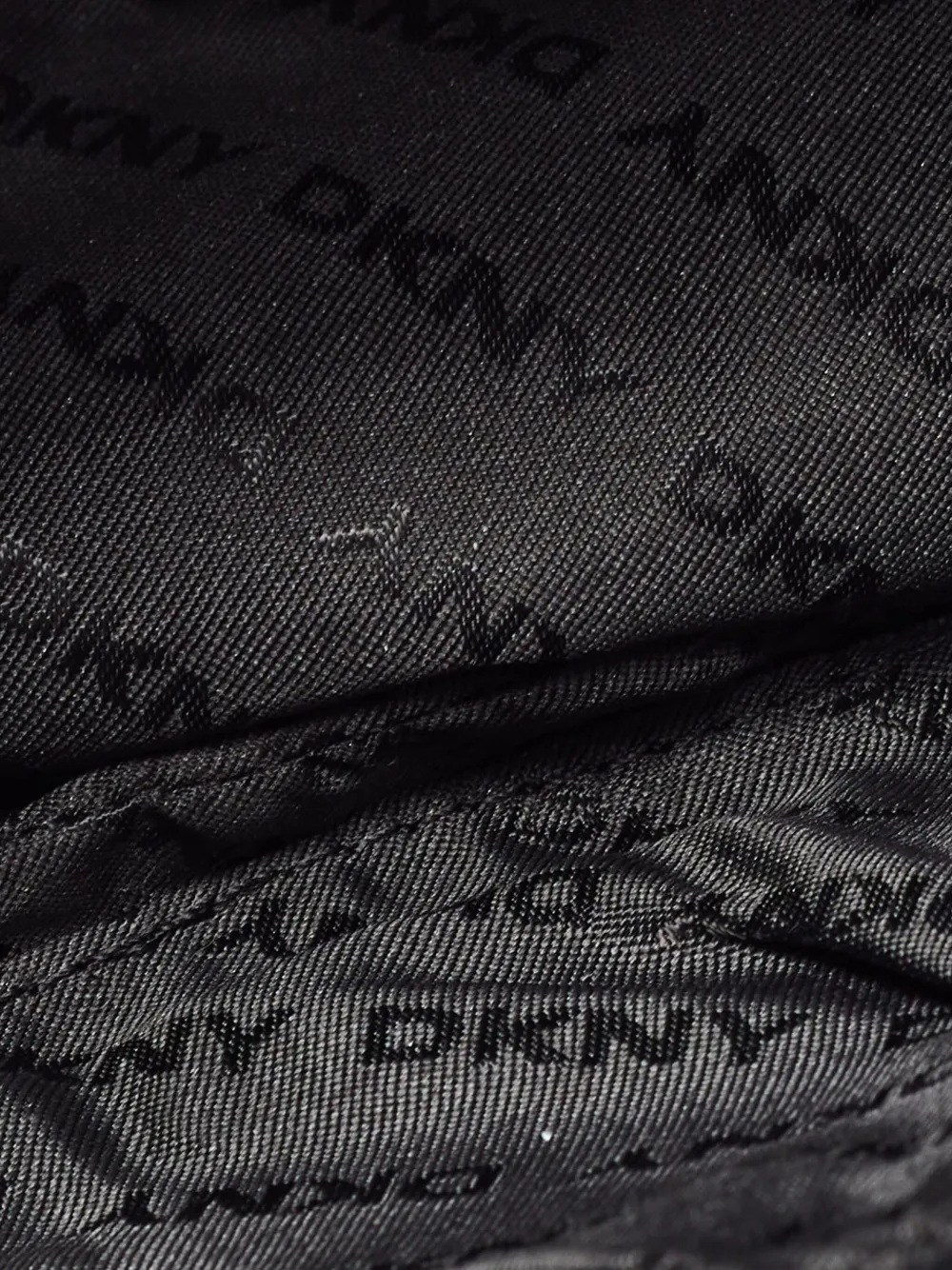 Pre-owned Dkny Vintage Monogram Flap Shoulder Bag