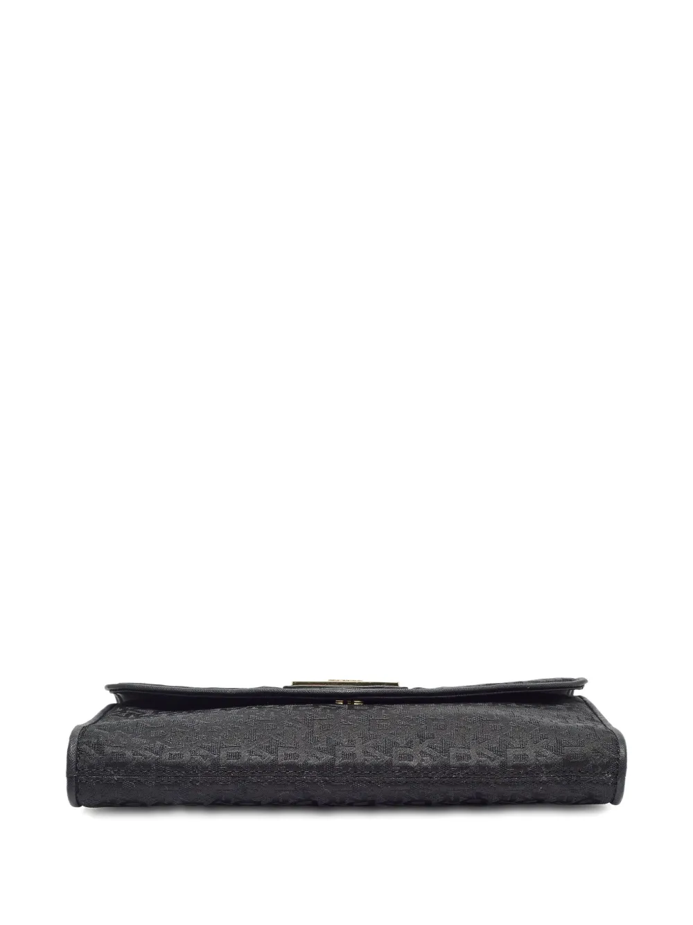 Pre-owned Dkny Vintage Monogram Flap Shoulder Bag