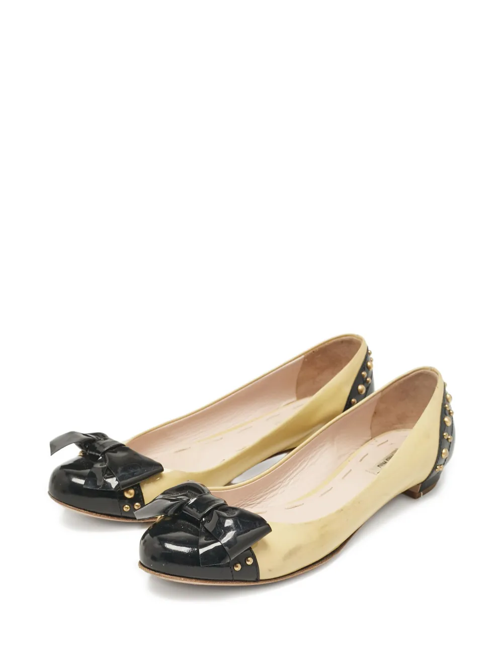Miu Miu Pre-Owned bow-detail ballet flats | Image 2