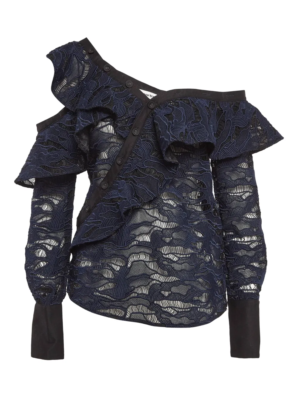 Self-Portrait laced blouse | Blue | Image 1