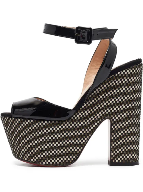 Christian Louboutin Pre-Owned 145mm leather heeled sandals