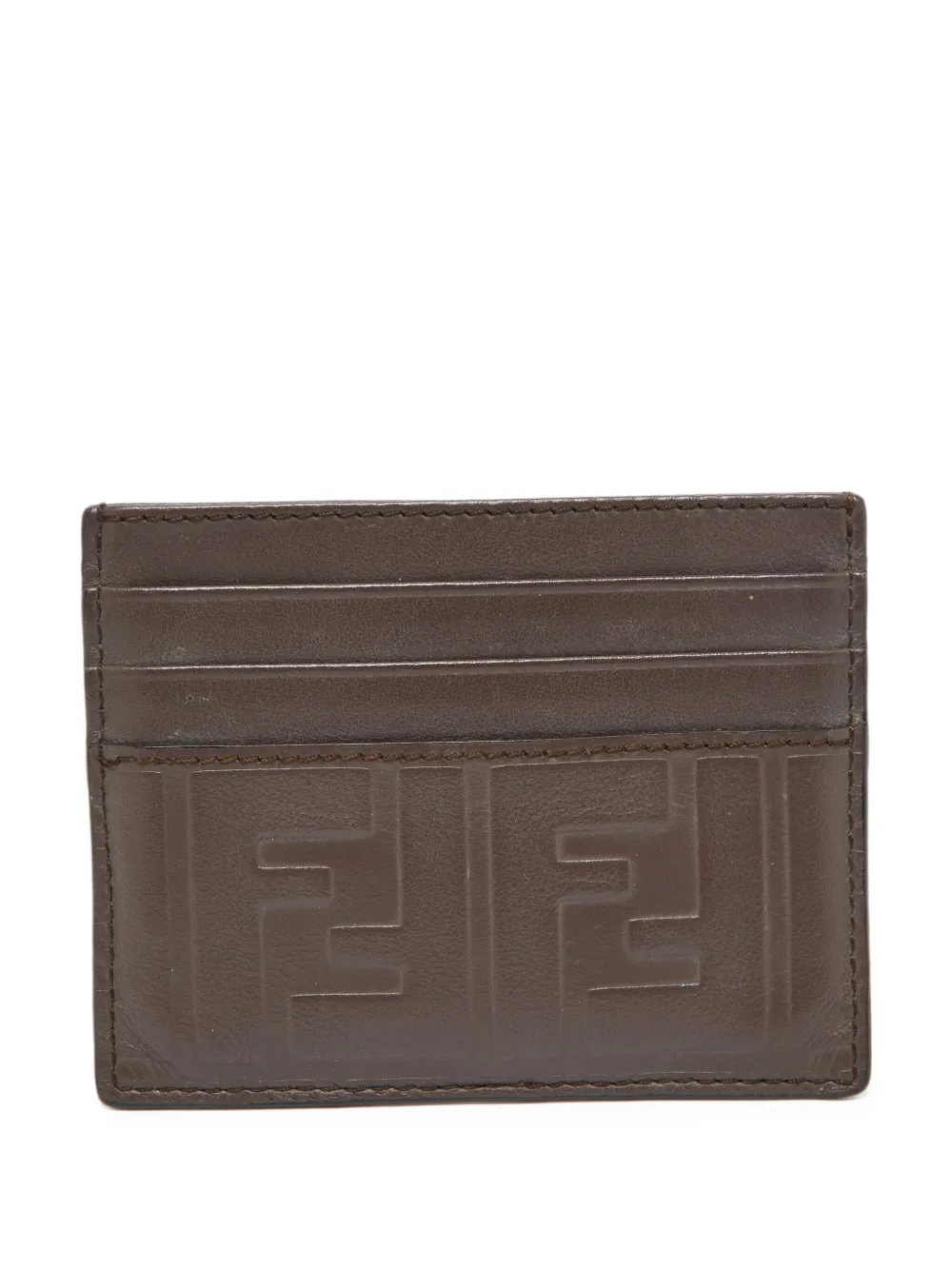 Fendi Pre-Owned FF-jacquard cardholder | Brown | Image 1