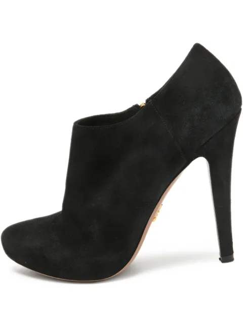 Prada Pre-Owned 130mm suede booties