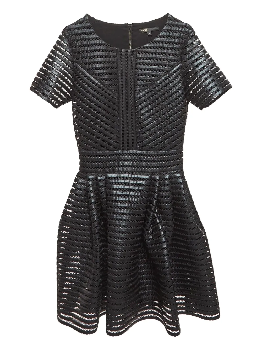 Maje Pre-owned geripptes Minikleid | Schwarz | Image 1