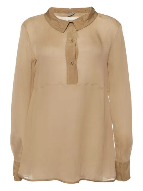 Bottega Veneta Pre-Owned قميص حرير