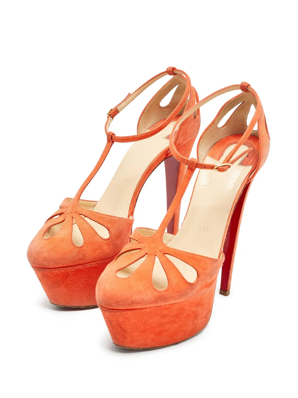 Christian Louboutin Pre-Owned sandalias con corte a láser y tacón de 150mm | Image 2