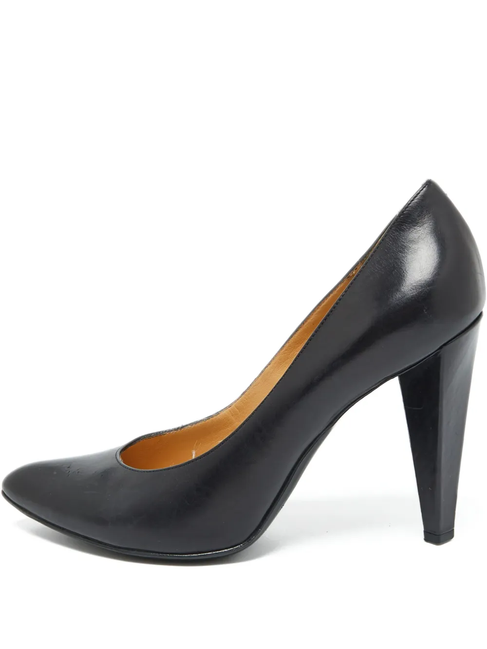 Marc Jacobs Vintage pre-owned 100mm almond-toe leather pumps | Black | Image 1