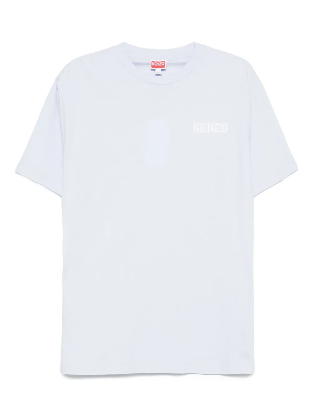 Kenzo Katoenen T-shirt met geborduurd logo Blauw