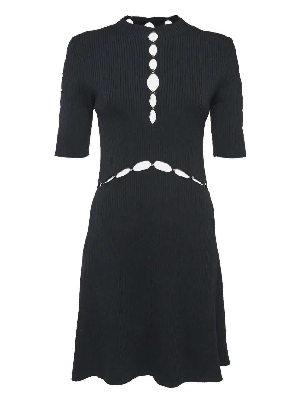 Maje robe mi-longue pre-owned Roselana à découpes | noir | Image 1
