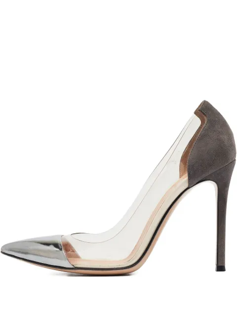 Gianvito Rossi pre-owned 100mm Plexi pumps