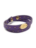 Fendi Pre-Owned logo-plaque bracelet - Purple