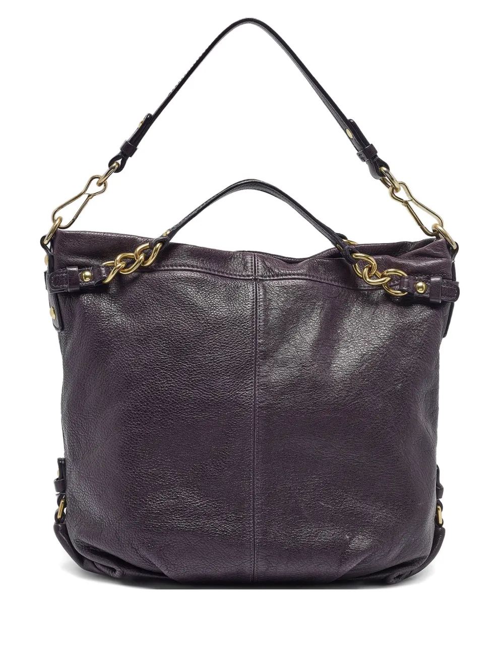 Pre-owned leather shoulder bag