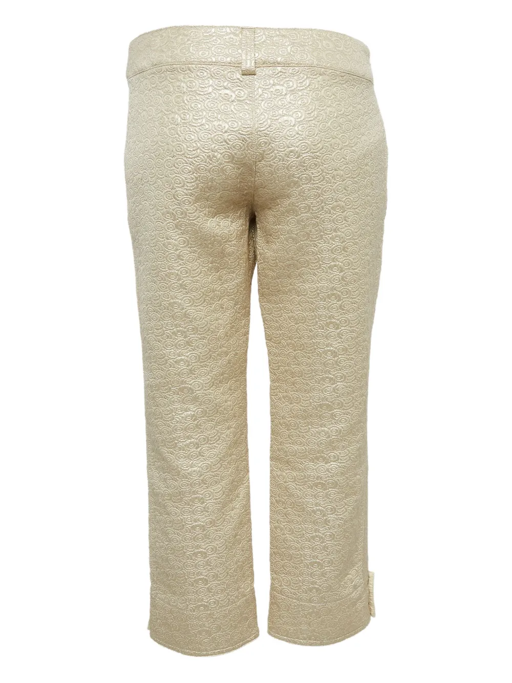 Just Cavalli Vintage Broek met roospatroon - Goud