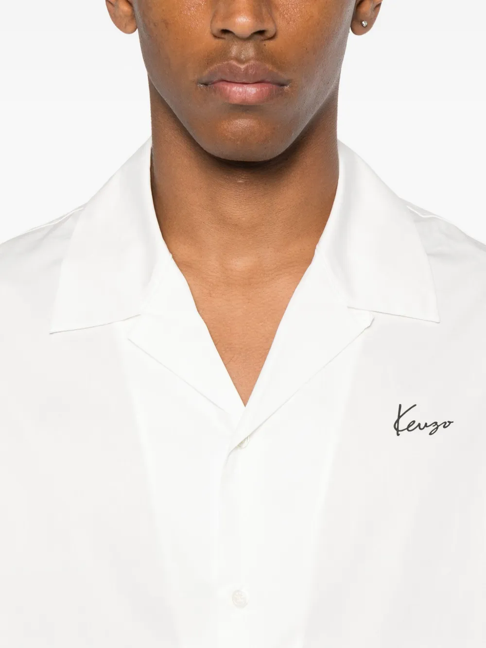 Kenzo Overhemd met bloemenprint Wit