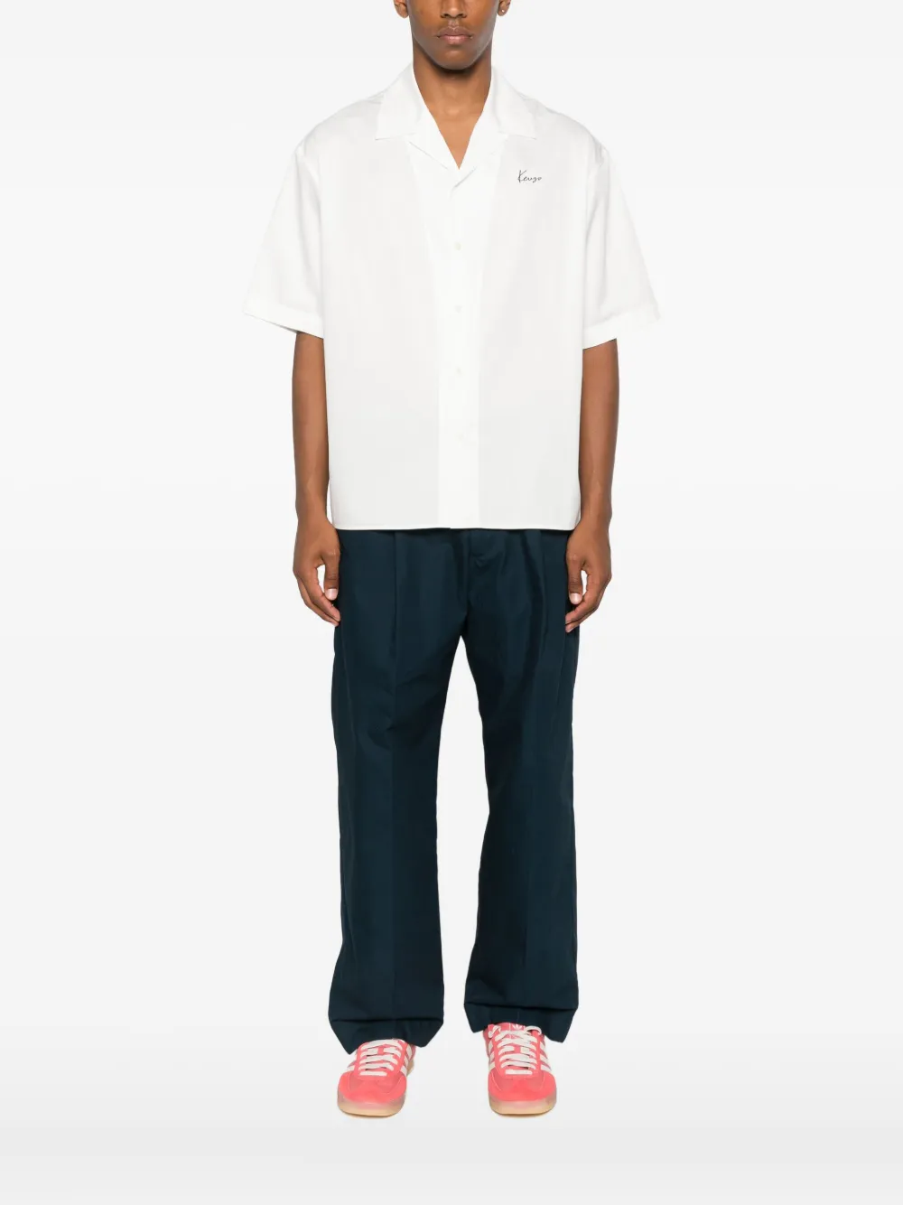 Kenzo Overhemd met bloemenprint Wit