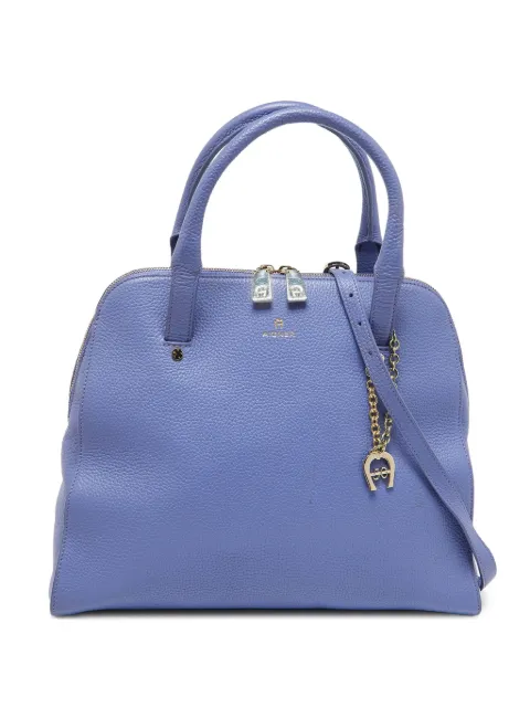 Aigner Vintage Pre-owned pebble-leather tote bag