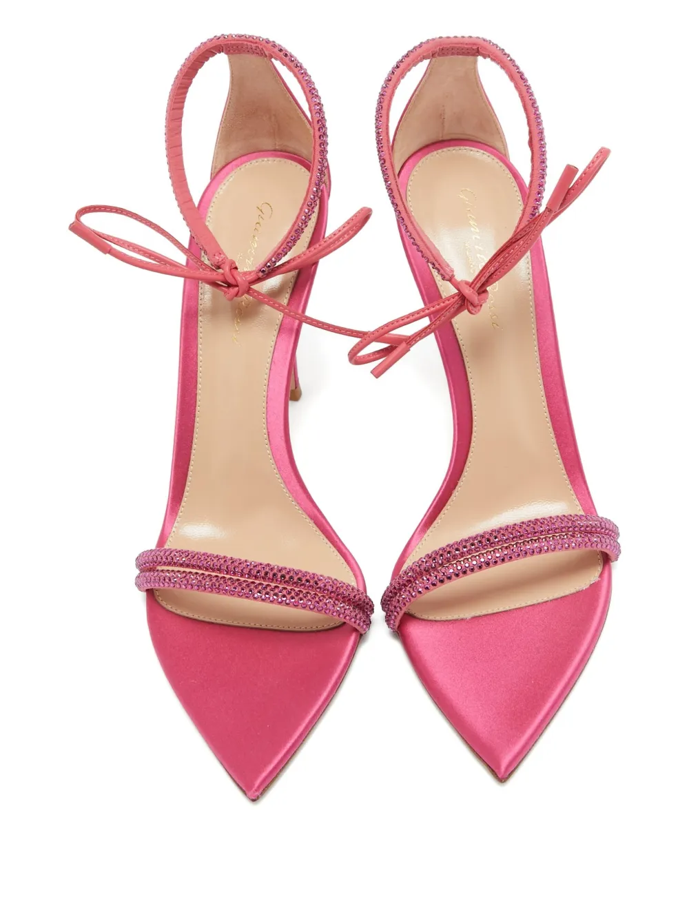 Gianvito Rossi crystal satin sandals | Image 2