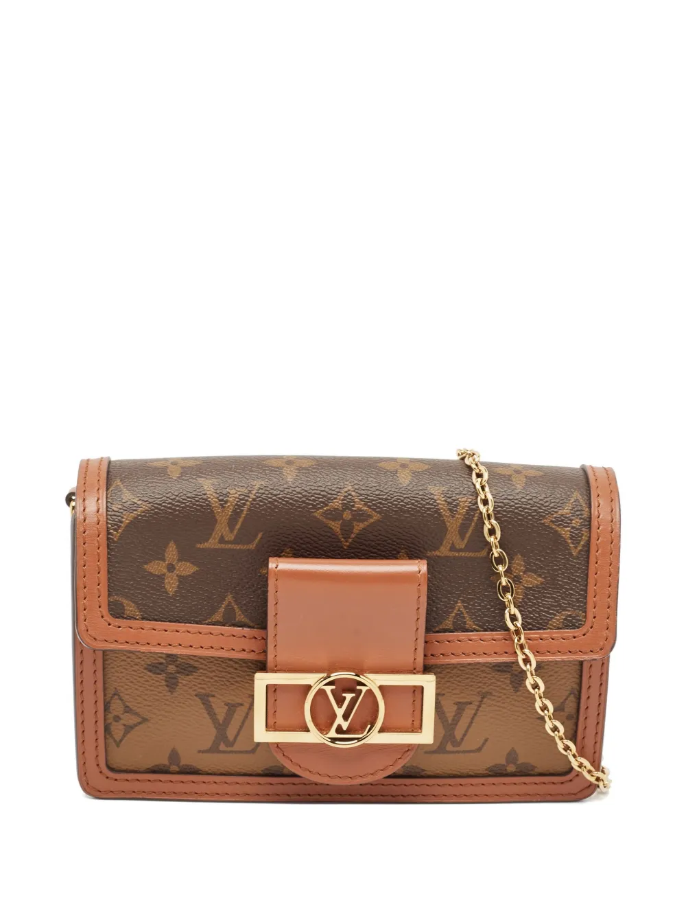 Louis Vuitton Pre-Owned モノグラム レザーチェーンウォレット - ブラウン Louis Vuitton Pre-Owned モノグラム レザーチェーンウォレット - ブラウン