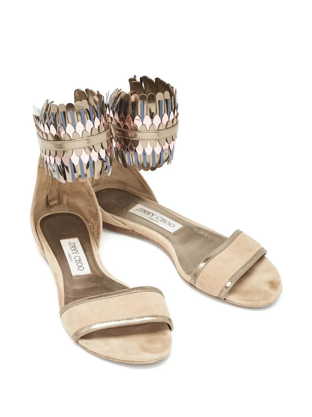 Jimmy Choo Pre-Owned Kimro fringed flat sandals | Image 2