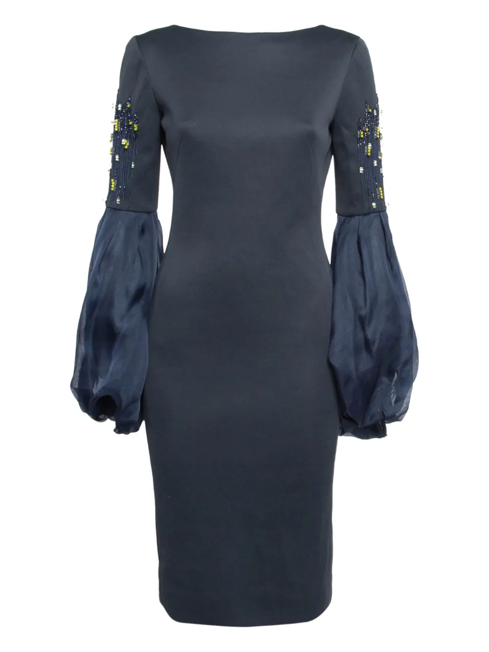 bead-detailing midi dress