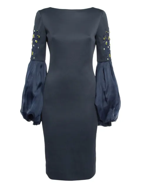 Lanvin Pre-Owned bead-detailing midi dress