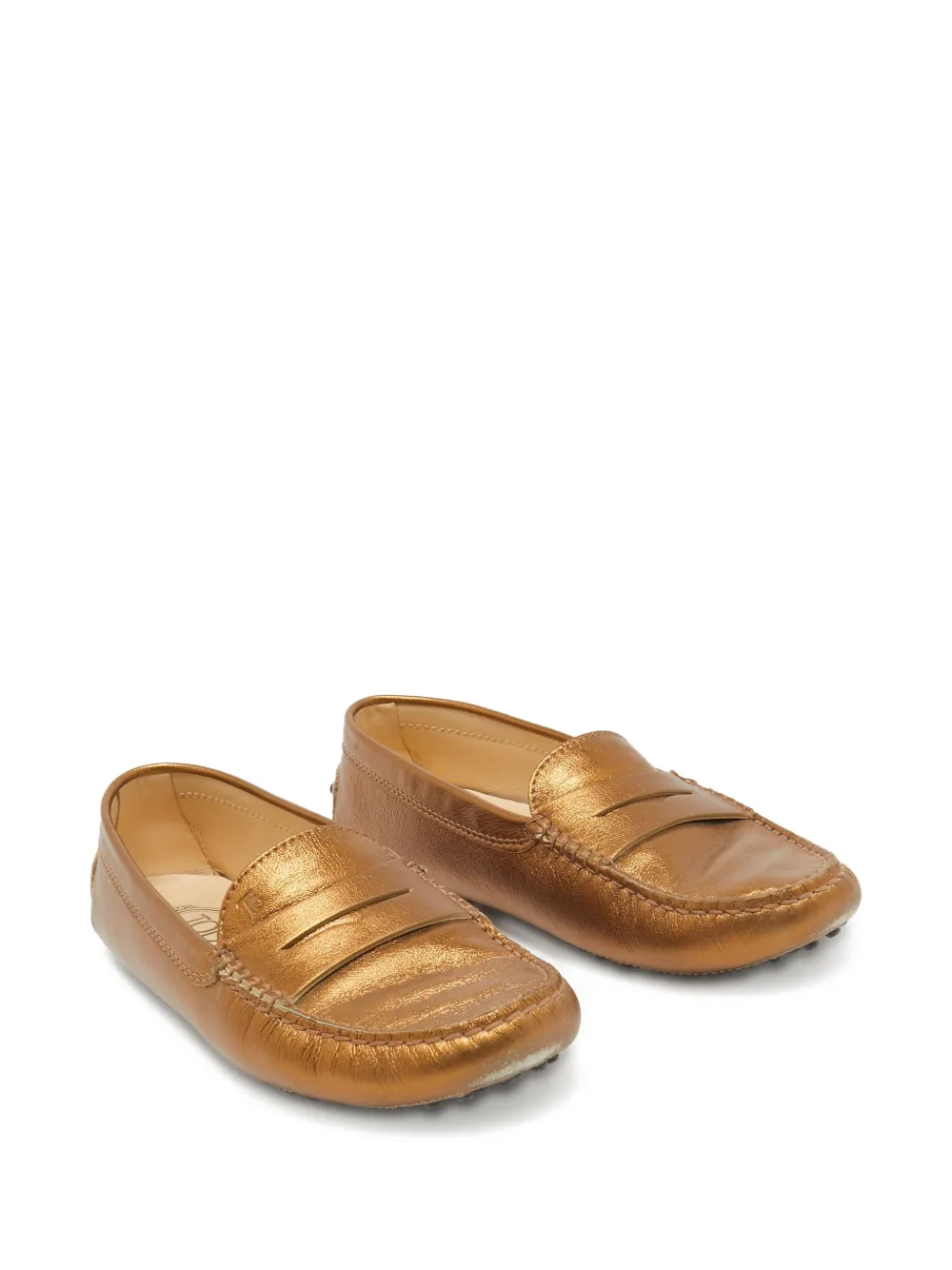Tod's Vintage Leren sneakers - Goud