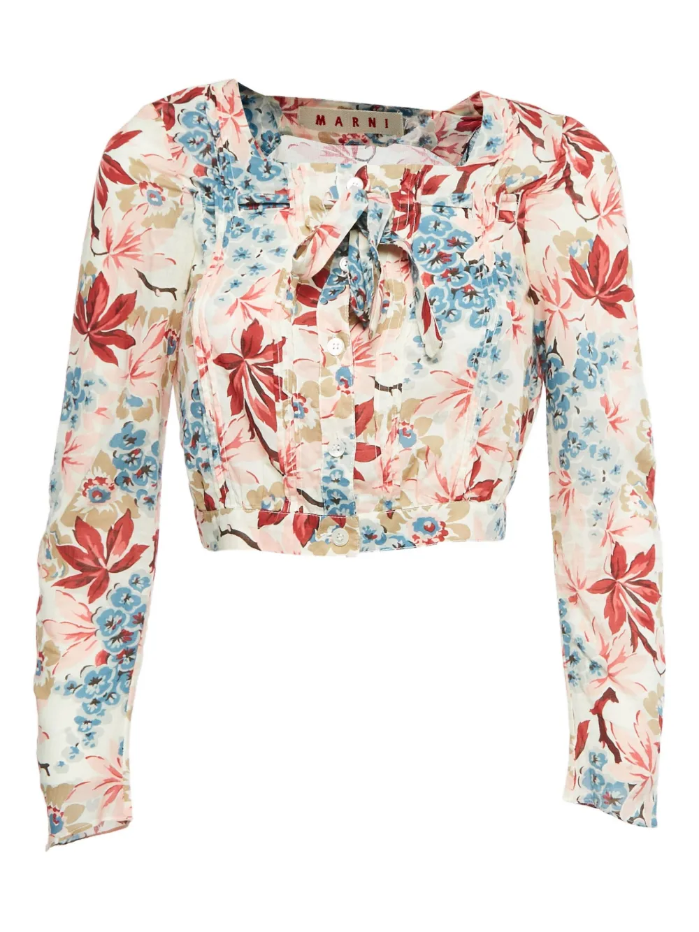 Marni Pre-Owned Blusa a fiori - Bianco