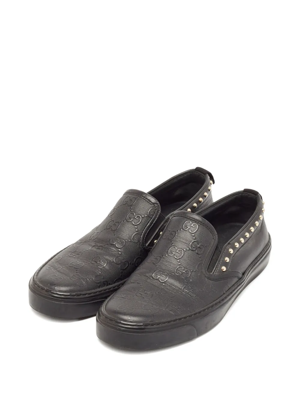 Gucci Pre-Owned Sneakers met studs - Zwart