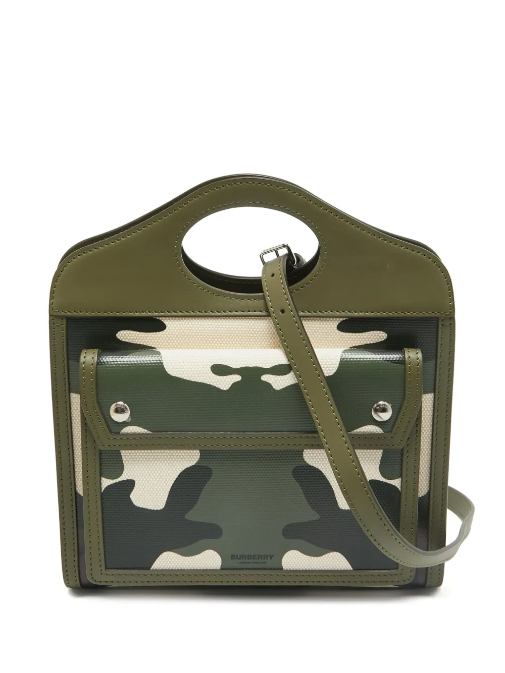 Burberry Pre-Owned 2024 Camouflage Mini Pocket tote bag | Green | Image 1