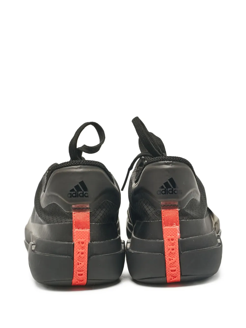 Pre-owned Prada Mesh-panel Sneakers In Black