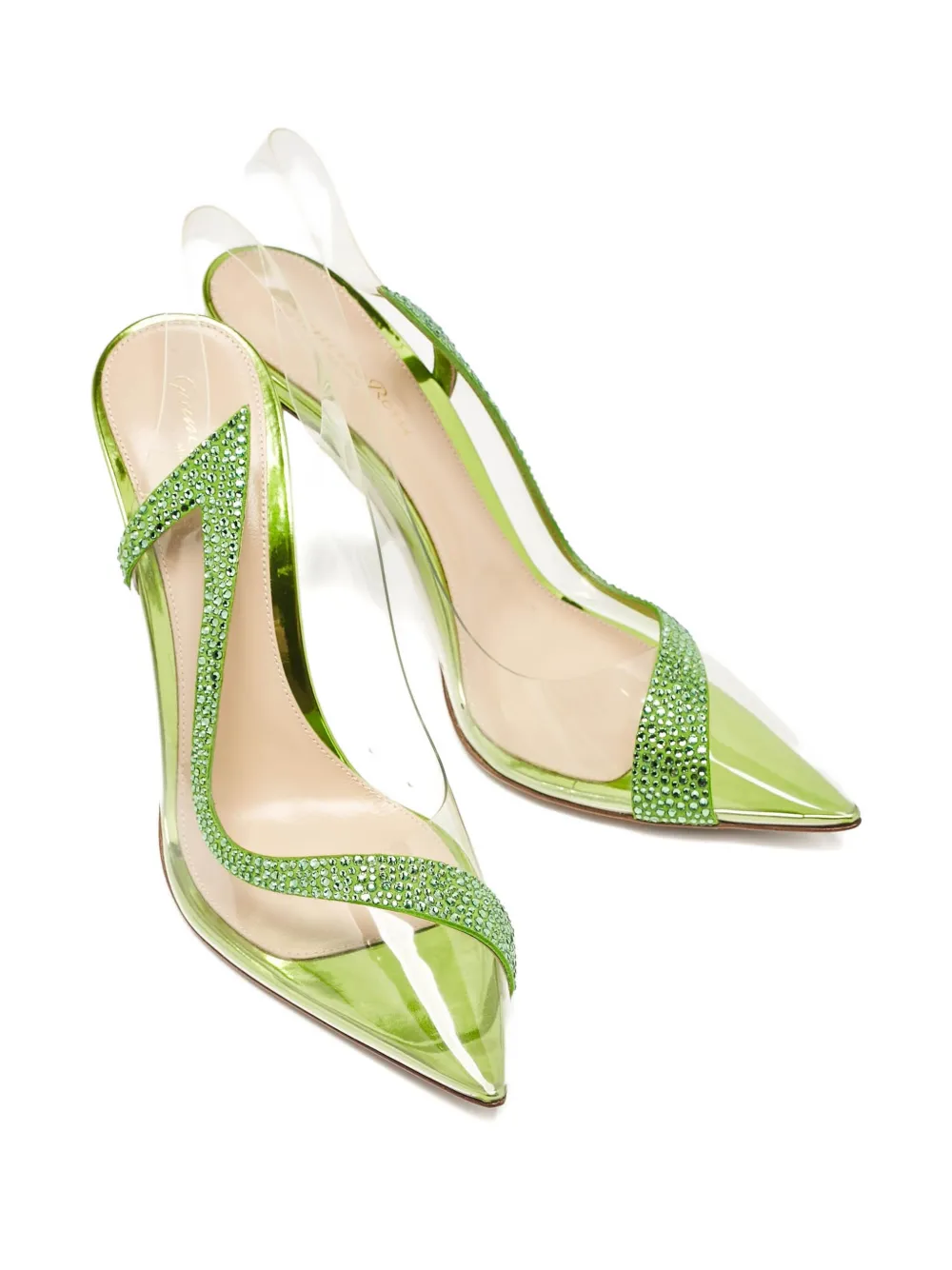 Gianvito Rossi 110mm pre-owned crystal-embellished pumps | Image 2