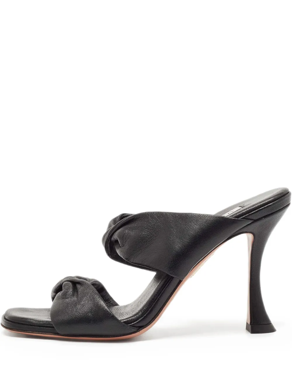 Aquazzura pre-owned 95mm Twist knotted-strap sandals | Black | Image 1