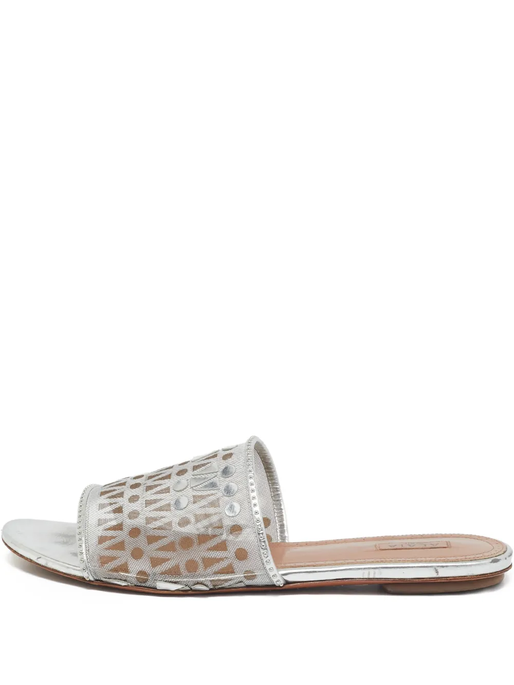 Alaïa Pre-Owned mesh sandals | Silver | Image 1