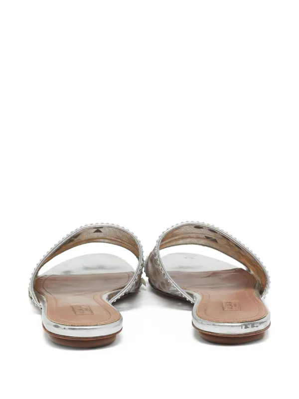 Alaïa Pre-Owned メッシュ サンダル | シルバートーン | FARFETCH JP