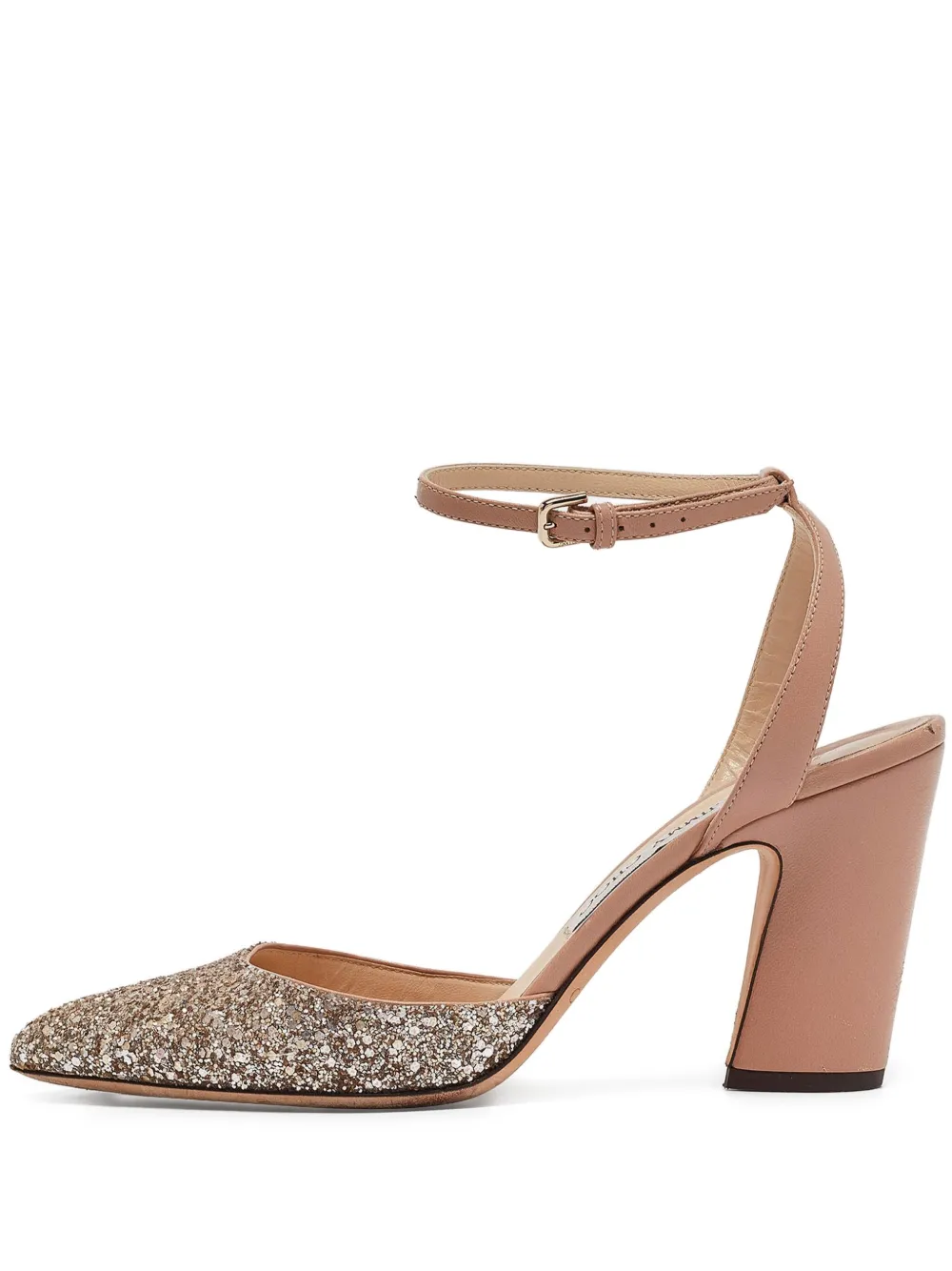 Jimmy Choo Pre-Owned グリッターパンプス 100mm - ニュートラル Jimmy Choo Pre-Owned グリッターパンプス 100mm - ニュートラル